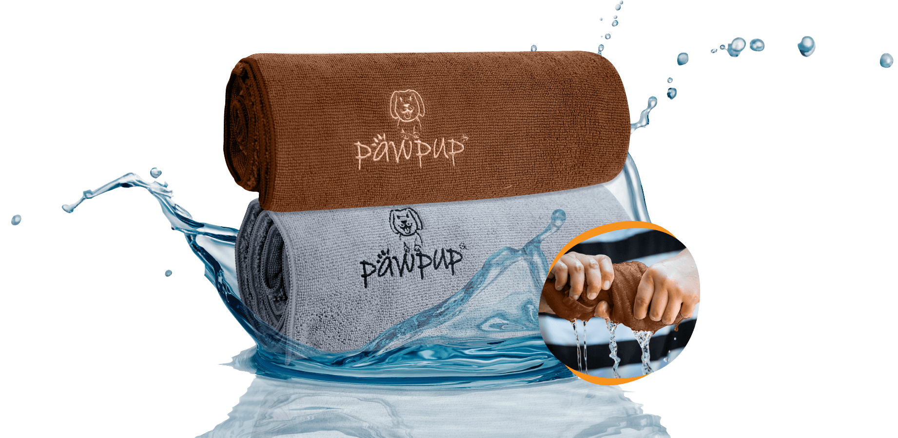 PAWPUP Super Absorbet Microfiber Dog Towel